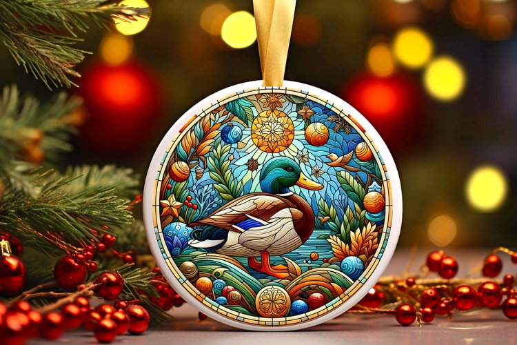 Round Christmas Ornament Sublimation|Clipart