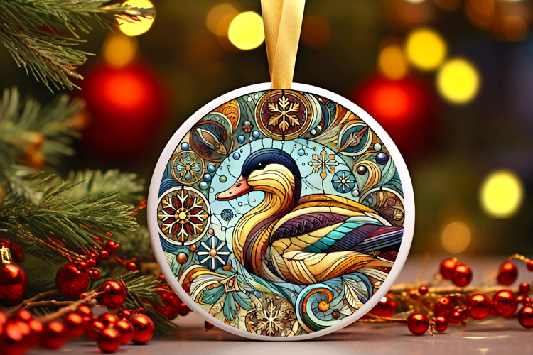 Round Christmass Ornament PNG