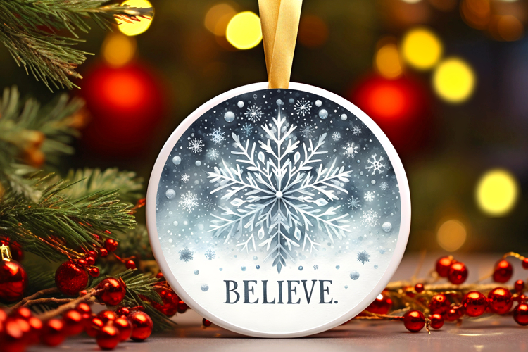 Round Christmass Ornament PNG