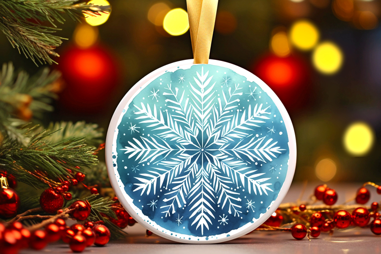 Round Christmass Ornament PNG