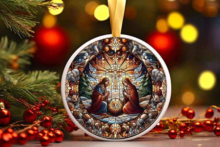 Round Christmass Ornament PNG