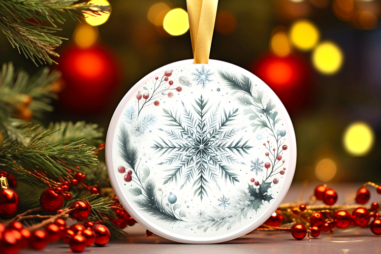 Round Christmass Ornament PNG