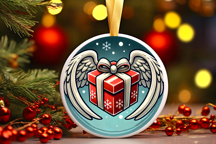 Round Christmass Ornament PNG
