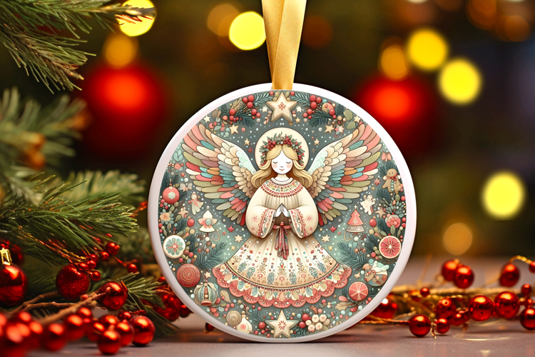 Round Christmass Ornament PNG