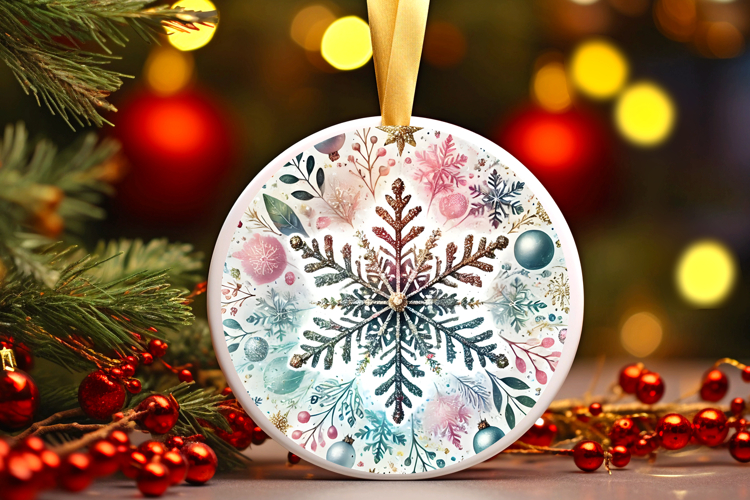 Round Christmass Ornament PNG