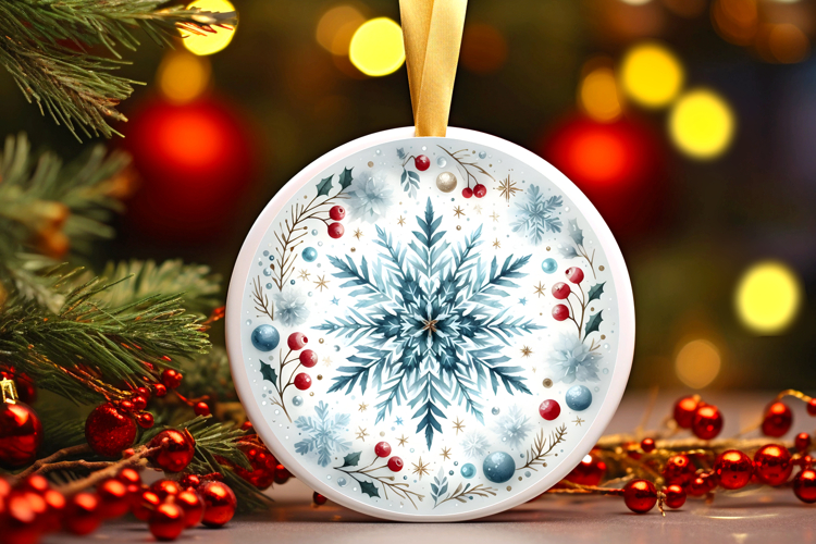 Round Christmass Ornament PNG