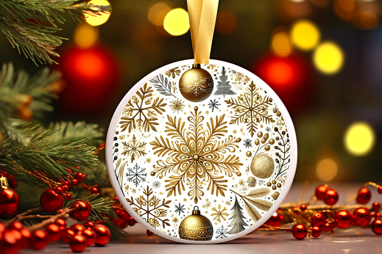 Round Christmass Ornament PNG