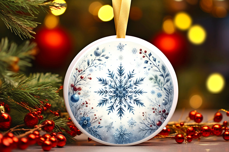 Round Christmass Ornament PNG