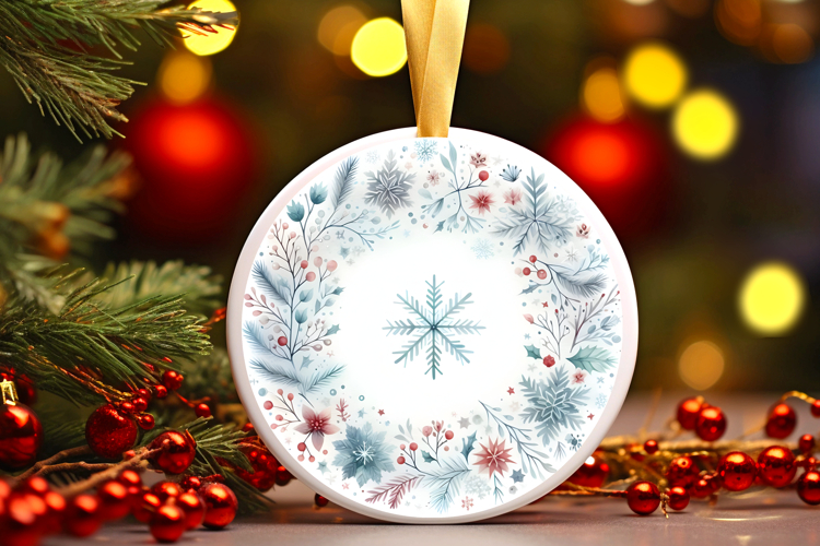 Round Christmass Ornament PNG