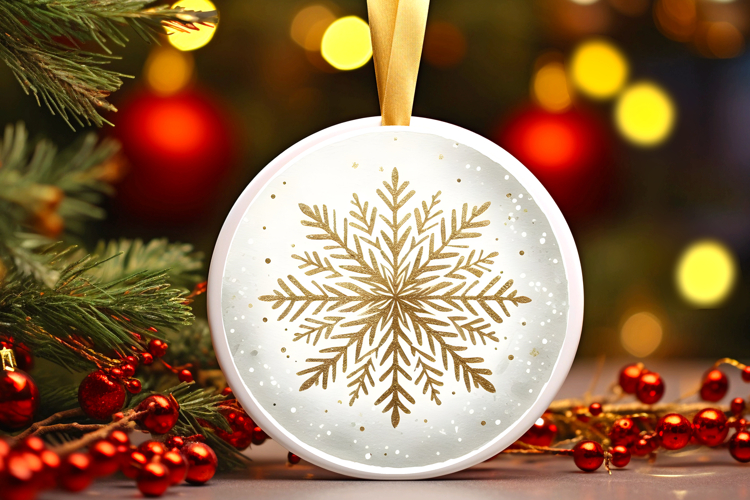 Round Christmass Ornament PNG