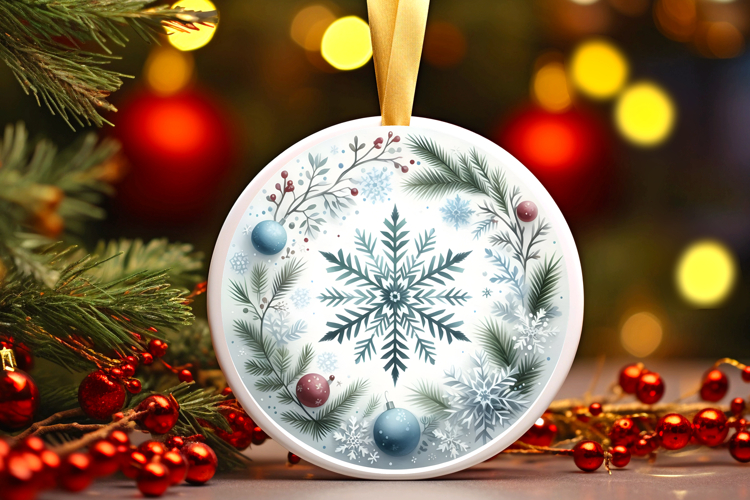 Round Christmass Ornament PNG