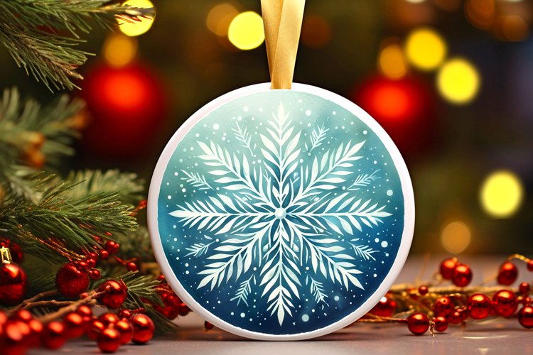 Round Christmass Ornament PNG