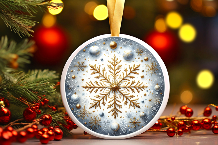 Round Christmass Ornament PNG