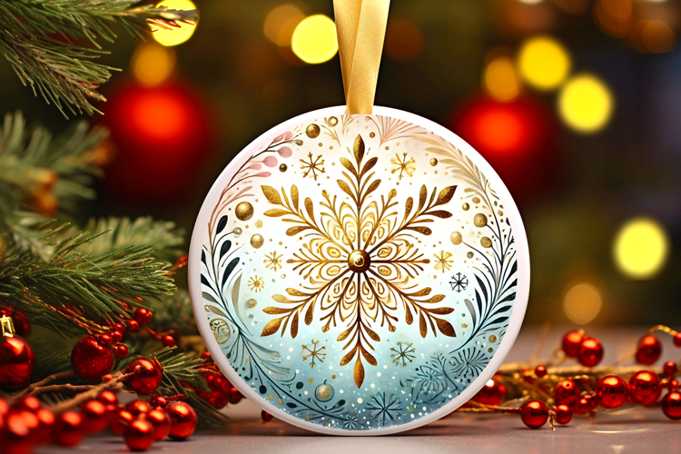 Round Christmass Ornament PNG