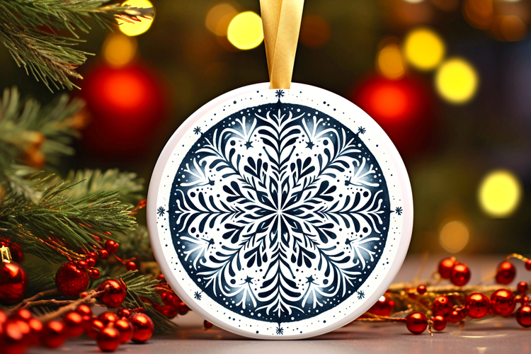 Round Christmass Ornament PNG