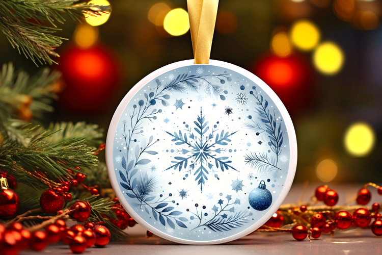 Round Christmass Ornament PNG