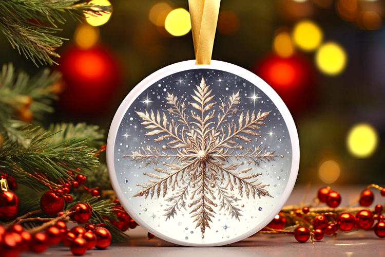 Round Christmass Ornament PNG