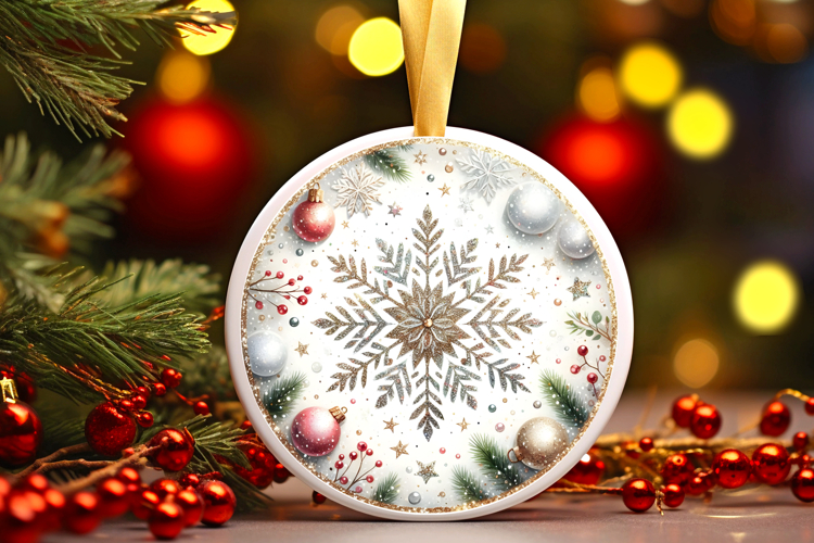 Round Christmass Ornament PNG