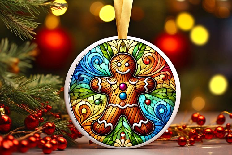 Round Christmass Ornament PNG