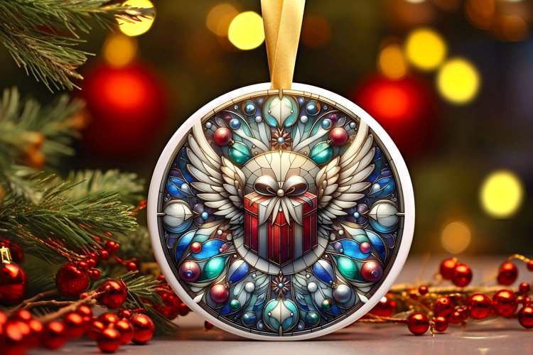 Round Christmas Ornament Sublimation|Clipart