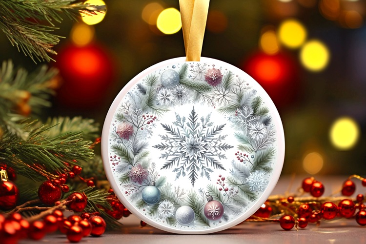 Round Christmass Ornament PNG