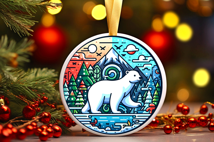 Round Christmass Ornament PNG