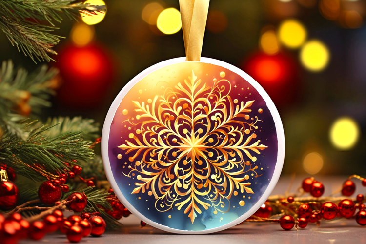 Round Christmass Ornament PNG