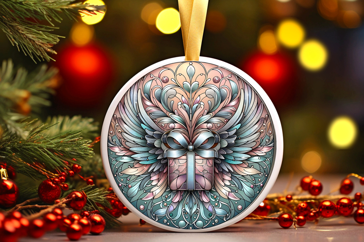 Round Christmass Ornament PNG