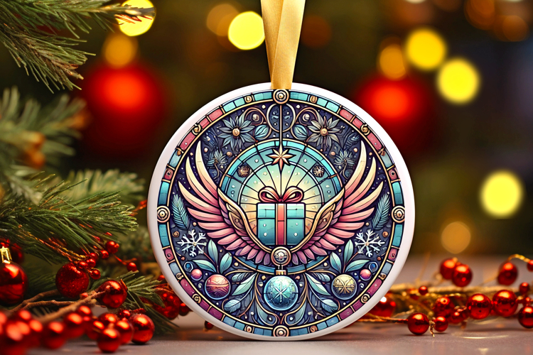 Round Christmass Ornament PNG