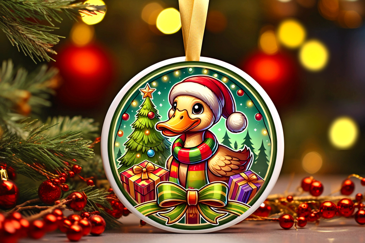 Round Christmass Ornament PNG