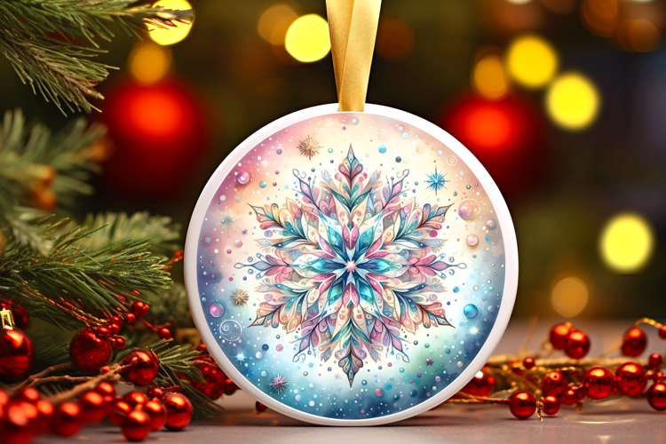 Round Christmass Ornament PNG