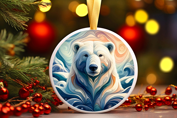 Round Christmass Ornament PNG