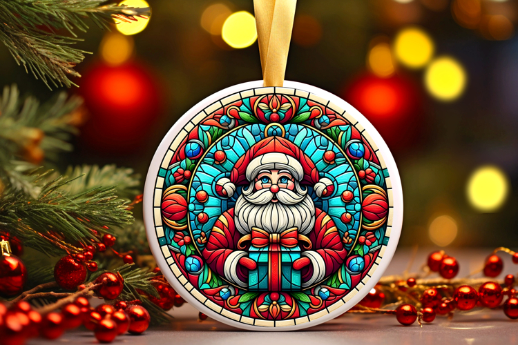 Round Christmass Ornament PNG