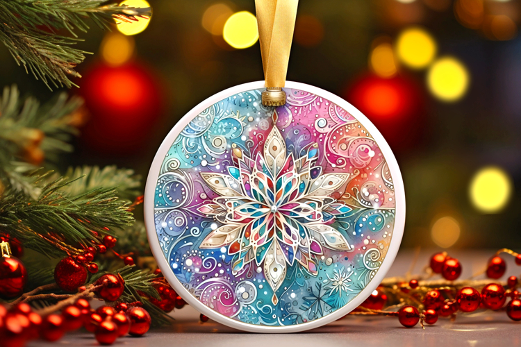 Round Christmass Ornament PNG