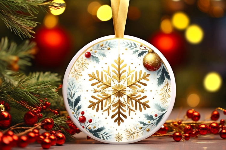 Round Christmass Ornament PNG