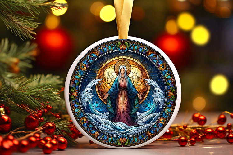Round Christmass Ornament PNG