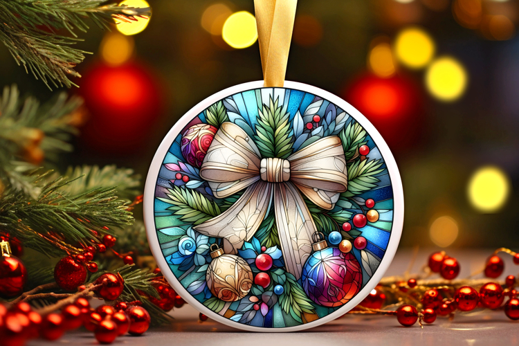 Round Christmass Ornament PNG