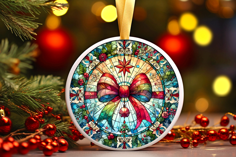 Round Christmass Ornament PNG