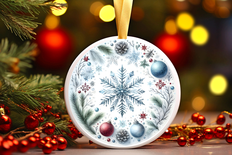 Round Christmass Ornament PNG
