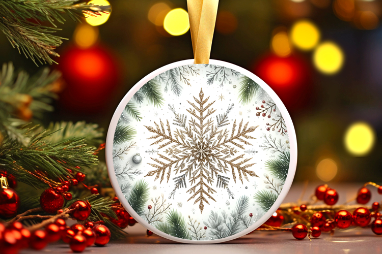 Round Christmass Ornament PNG
