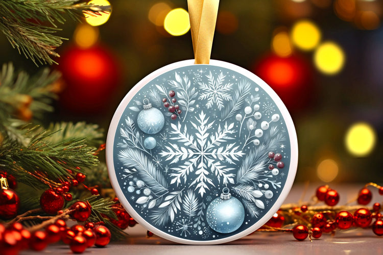 Round Christmass Ornament PNG