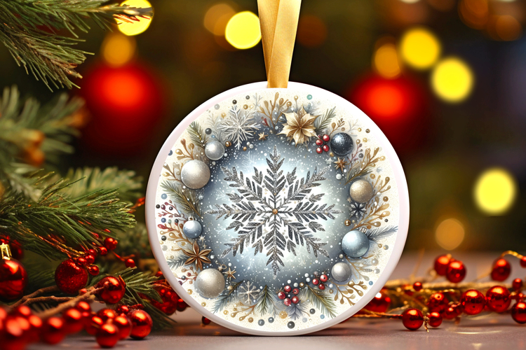 Round Christmass Ornament PNG