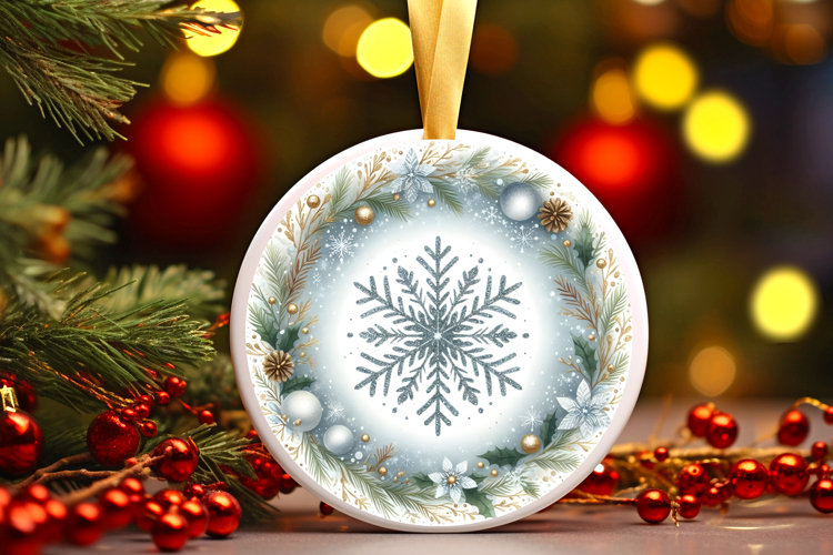 Round Christmass Ornament PNG
