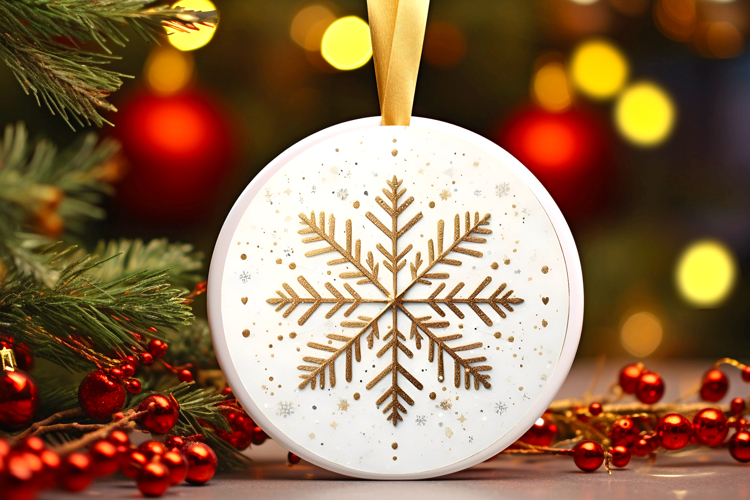 Round Christmass Ornament PNG