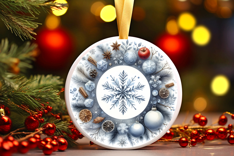 Round Christmass Ornament PNG