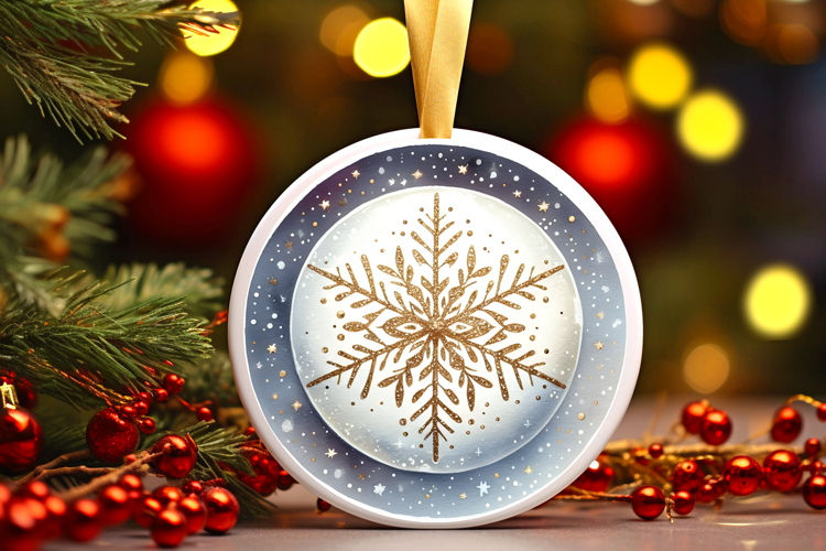 Round Christmass Ornament PNG