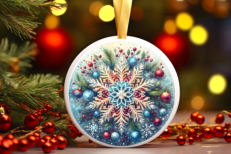 Round Christmass Ornament PNG