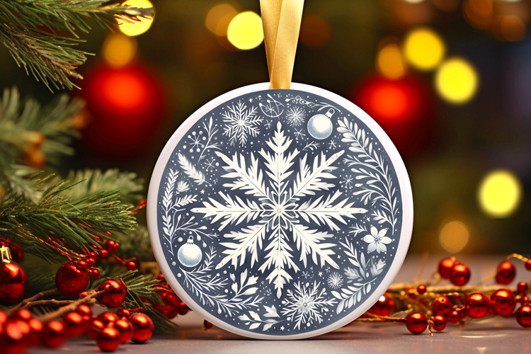 Round Christmass Ornament PNG