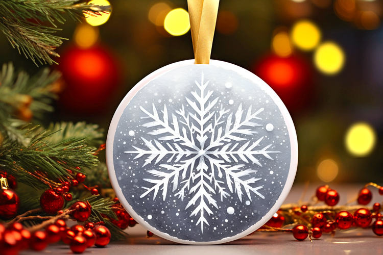 Round Christmass Ornament PNG