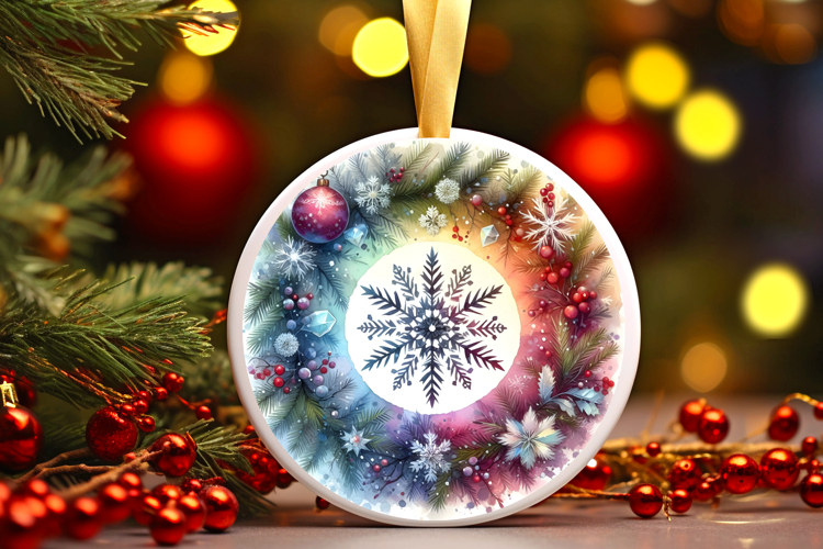 Round Christmass Ornament PNG